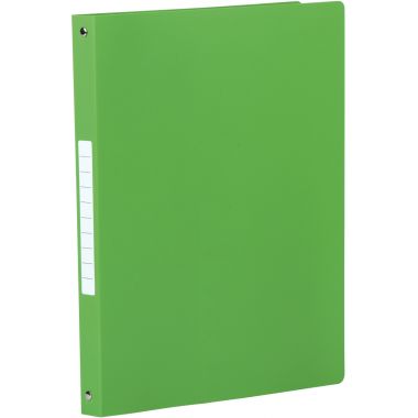 Classeur 4 anneaux en polypropylène opaque, format A4, dos 2,5 cm, vert clair