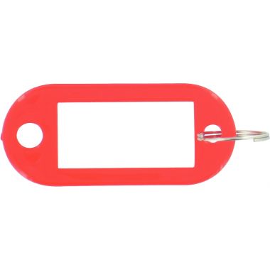 Sachet 20 porte-clés avec etiquettes rouge