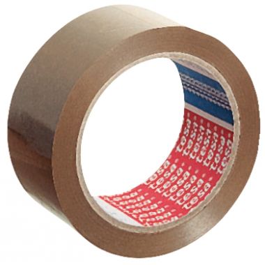 Tesa - Lot 6 rouleaux adhésif PVC havane 50 mm x 66 m - T57173