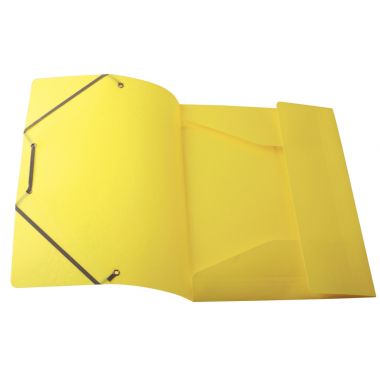Carton de 50 chemises 3 rabats à élastiques en polypropylène opaque 4/10ème, coloris assortis