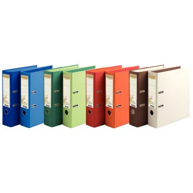 Exacompta - Lot de 10 classeurs à levier FOREVER, dos 8 cm, coloris assortis-  53980E