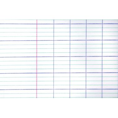 Cahier d'apprentissage MAJUSCULE 17x22 cm, piqûre 32 pages, seyès 2,5mm, couverture PP bleu