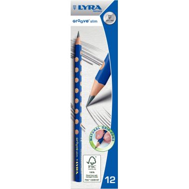 Lyra - Boîte de 12 crayons graphite Groove Slim HB - L1760100