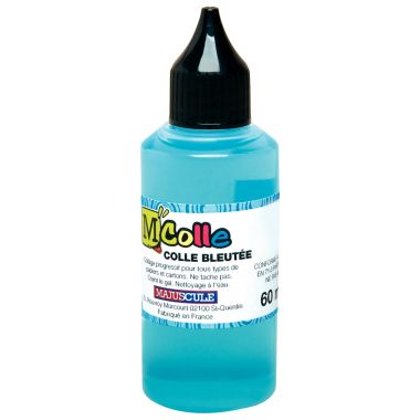 Flacon de colle 60ml bleutée MColle