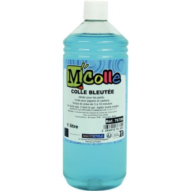 Flacon de colle 1L bleutée MColle