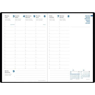 Quo Vadis - Agenda semainier Ministre Equology 16x24 noir - 015875Q