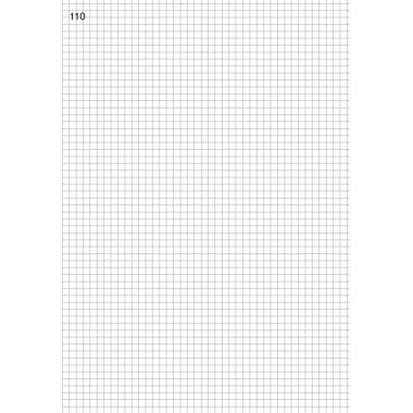 Registre toilé 500 pages foliotées, quadrillé 5x5, format 34 x 22,5 cm
