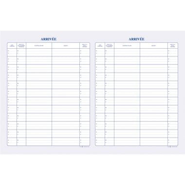 Registre de 150 pages Arrivée du courrier