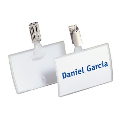 Boîte de 25 badges pliables Click Fold fixation clip de sécurité