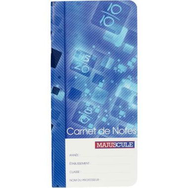 Carnet de notes du professeur 32 pages format 9 x 19,5 cm à la marque Majuscule - 9732