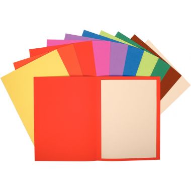 Exacompta - Paquet de 100 sous-chemises FLASH en carte recyclée 80g coloris assortis - 150001E