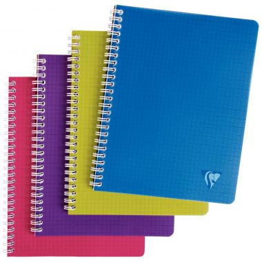 Cahier à reliure intégrale 180 pages LINICOLOR INTENSIVE, format A4, quadrillé 5x5