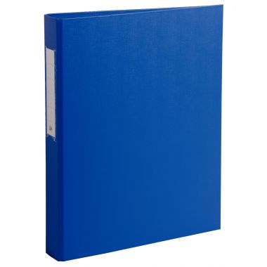 Exacompta - Classeur rigide rembordé polypropylène bleu, 4 anneaux ronds, format A4, dos 4 cm, 51382E