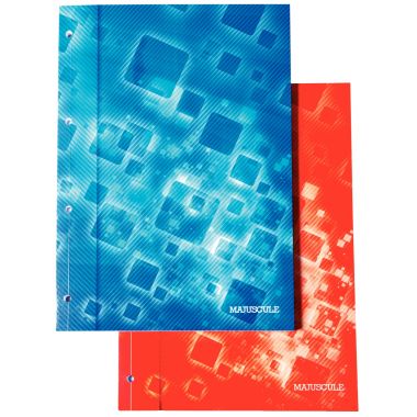 Bloc de cours MAJUSCULE 200 pages perforées, format A4, papier seyès blanc 90g