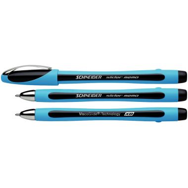 Stylo bille Slider mémo noir