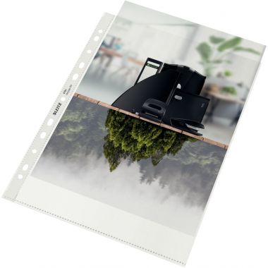 Boite de 100 pochettes perforées en polypropylène recyclé 10/100ème