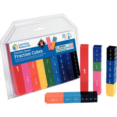 Set de cubes de fractions empilables
