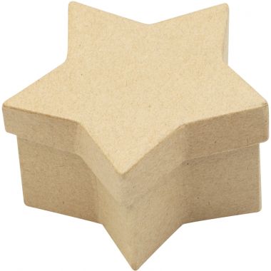 Lot de 10 boîtes forme étoile en carton