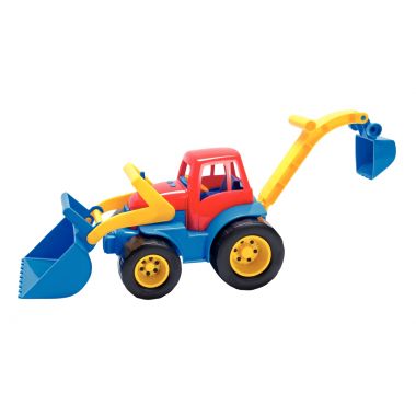 Tractopelle en plastique, longueur 42 cm