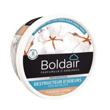 Boldair - Boite gel destructeur d'odeurs fleur de coton - PV56013202