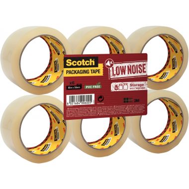 Scotch - Lot de 6 rouleaux adhésifs en polypropylène acrylique transparent 66mx50mm - BP1084