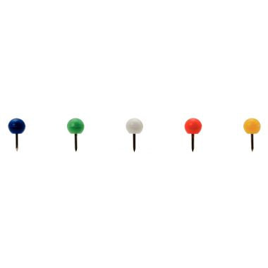 Boite de 100 épingles rondes diamètre 6mm assortis