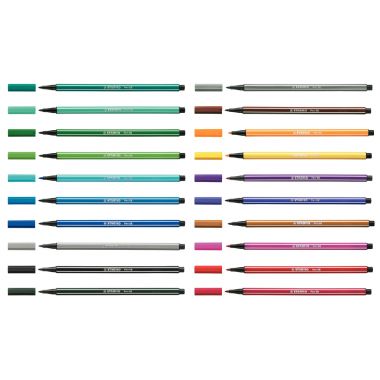 Boîte de 20 feutres Pen 68 Colorparade