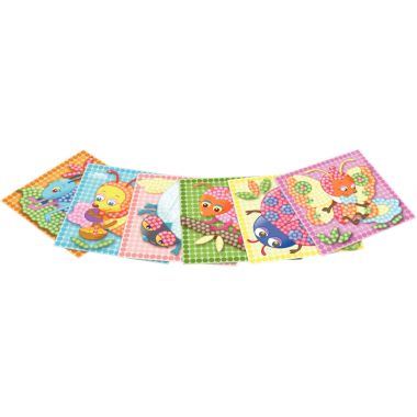 Lot de 30 cartes à décorer PLAYMAIS Mosaïc