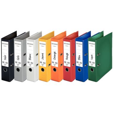 Esselte Lot de 10 classeurs à levier CHROMOS+ pour format A4, dos 8 cm, couleurs vives - 624163