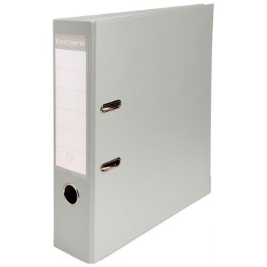Exacompta - Classeur à levier pour format A4, dos 8 cm, gris - 918416B