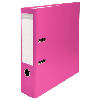 Exacompta - Classeur à levier pour format A4, dos 8 cm, framboise - 918415B