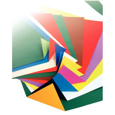 Paquet de 50 feuilles CARTOLINE 50x32,5cm assortis