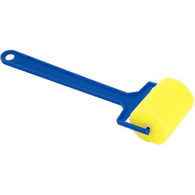 Paquet de 12 rouleaux à peindre en mousse 45 mm avec manche en plastique