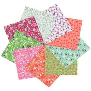 Pochette de 60 feuilles Origami Liberty format  20 x 20 cm