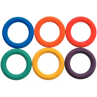 Lot de 6 anneaux tennis diamètre 15 cm