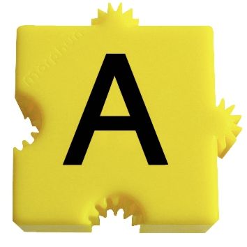 Sachet de 90 lettres majuscules 3x3 cm