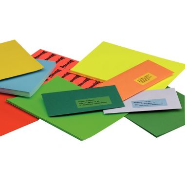 Boîte de 1400 étiquettes couleur 38.1x99mm  coloris rouge