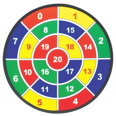 Sachet de 3 cibles diamètre 45cm avec 9 balles