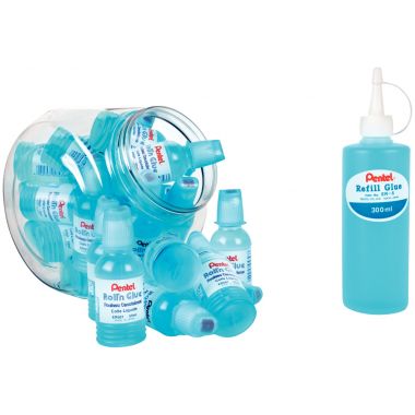 Pack de 24 flacons de colle Roll'n Glue 55ml + 1 flacon de colle 300ml