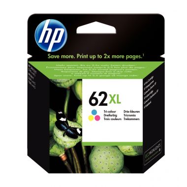HP 62XL cartouche d'encre trois couleurs grande capacité authentique (C2P07AE)