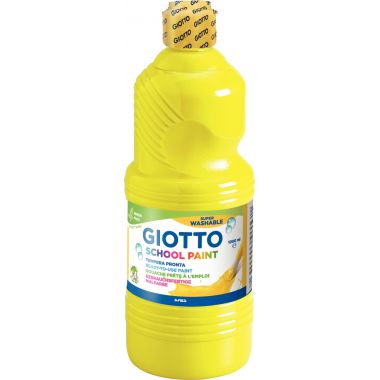 Flacon de 1 L de gouache liquide lavable GIOTTO  coloris jaune primaire