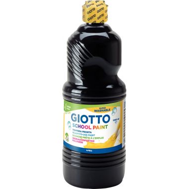 Flacon de 1 L de gouache liquide lavable GIOTTO coloris noir