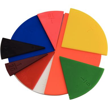 Boite de 10 cercles fraction 10cm