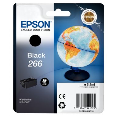 Epson GLOBE / 266 cartouche jet d'encre noire authentique (T266140)