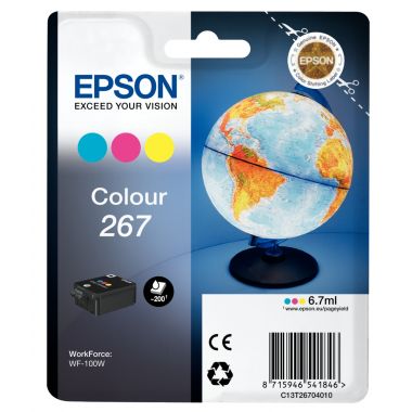Epson GLOBE / 267 cartouche jet d'encre couleur authentique (T267040)
