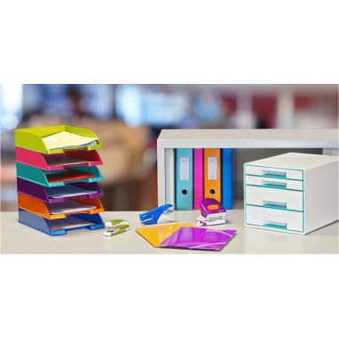 Leitz - Perforateur Wow 2 trous 30 feuilles violet - 50081262