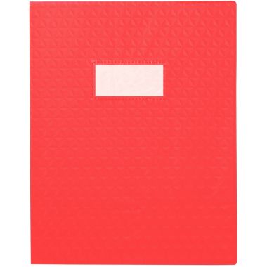 Paquet de 30 protège-cahiers grain 10/100ème format 17 x 22 cm coloris rouge