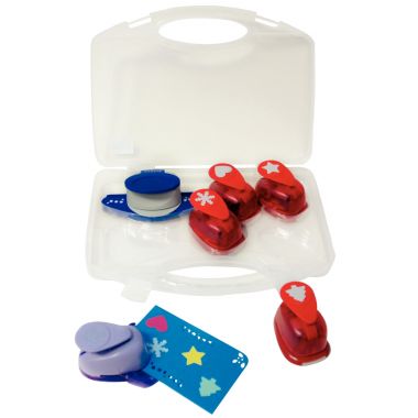 Valise 6 perforateurs fêtes de Noël