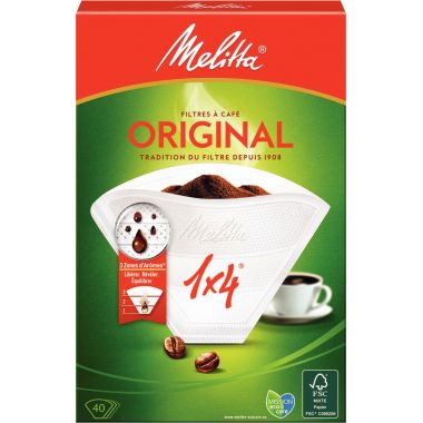 Paquet de 40 filtres à café n°4 Melita