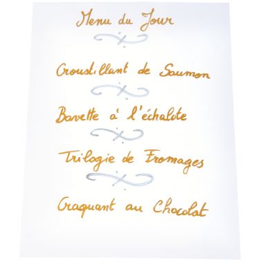 Pochette de 6 marqueurs permanents pointe large or